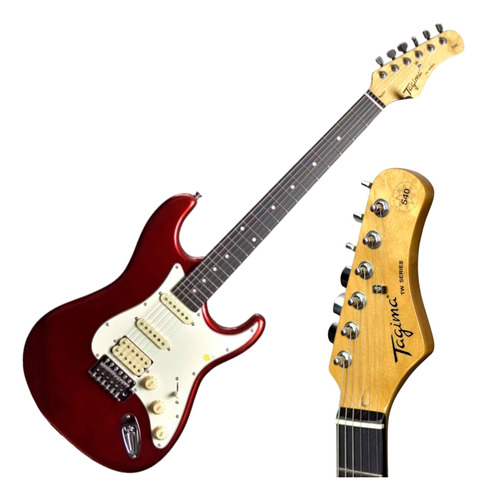 Guitarra Strato Tagima Tg-540 Escala Escura Awh Metalic Red