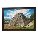 Pintura Óleo Sobre Lienzo, Pirámide De Los Nichos
