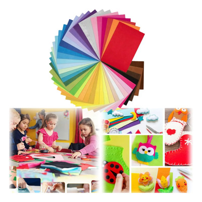 40 Piezas 30*20cm Fieltro De Color\u002Ftela Fieltro | MercadoLibre