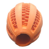 Juguete Pelota Dental 9cm Rugby Sabor Menta Rellenable Perro