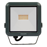 Refletor Led Aluminio   10w Biv Ip65 5700k Preto Philips