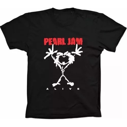 Camiseta Camisa Bandas Rock - Pearl Jam Alive