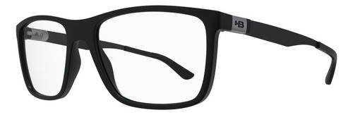 Armação Óculos De Grau Hb Duotech M 93138 C 001 Matte Black