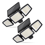 Luces Solares Exteriores, 210 Led 2500lm Luces De Segur...