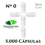 Cápsulas Vazias Veganas Incolor Nº 0 - Lote Com 5.000