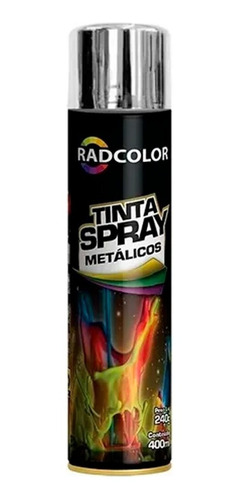 Tinta Spray Cromado Metalico Geral E Automotivo 400ml Uni