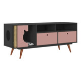 Mueble Para Tv Credenza Casa Para Gatitos  Rack Tv 136x57x42