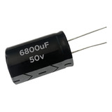 5x Capacitor Eletrolítico 6800uf X 50v 105º Kit C/ 5 Peças