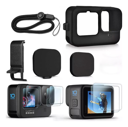 Kit De Accesorios Carcasa Cámara Funda Para Gopro 11 10 9