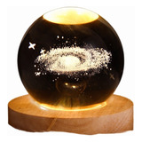 3000k Lámpara Mesa Bola Cristal Led Luz Noche Nebulosa 3d