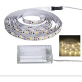 Fio Fita De Led Luz 2m 120 Leds Pilha Branco Quente Luxo Cor Da Luz Amarelo