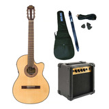 Guitarra Clasica Electroacustica Gracia M10eq + Amplificador