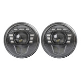 Faros Led De 7 Pulgadas, Faros Redondos, Señal De Giro Ámbar