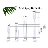 100pcs 10ml Mini Botella Spray Botella Vidrio Recargable