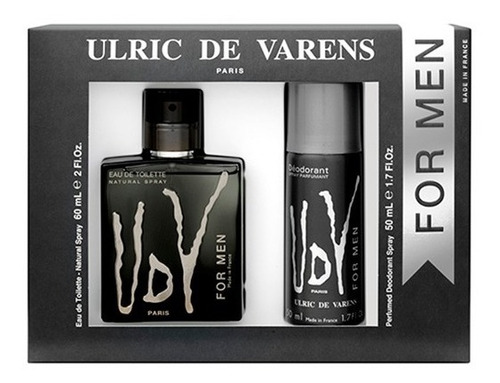 Udv For Men Ulric De Varens Perfume Set 100ml Perfumeria!!!
