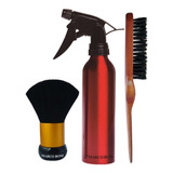 Kit Para Barbearia Borrifador + Espanador +escova Disfarce