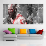 Cuadro Poliptico Kratos God Of War Juego Xxl Art 192x100cm