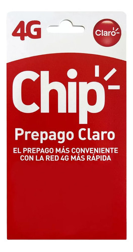 Pack X10 Chip Prepago Claro Incluye 20 Minutos Y 200mb