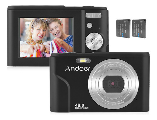 Andoer Portable Digital Camera 48mp 1080p 2.4-inch Ips