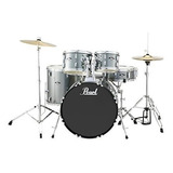 Pearl Rs525scc706 Roadshow 5piece Drum Set Charcoal Metallic