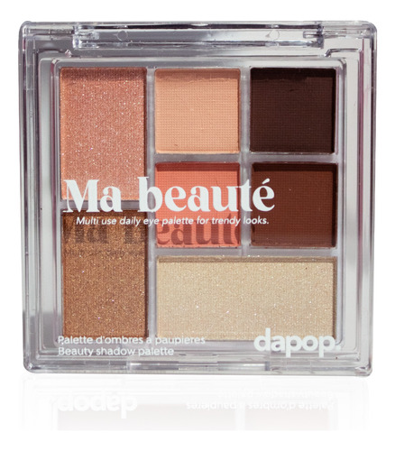 Paleta Dapop Profesional 7 Sombras Ma Beauté Tamaño Chico