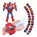 Reloj Niños Spiderman Con Proyector Original Marvel