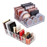 Kit Organizador Porta Maquiagem Paleta Sombra Pincel Blush