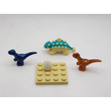 Lego Jurassic World 2 Bebés Raptor / Ankylosaurus / Huevo