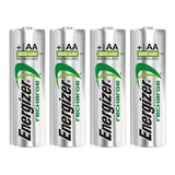 4 Pilas Recargables Energizer Aa 2000 Mah. 