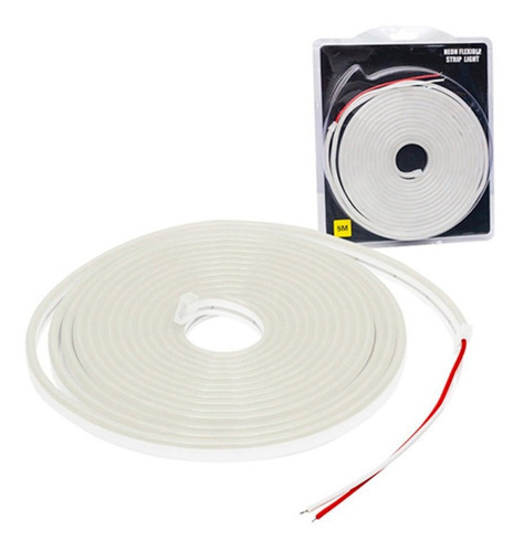 Tira Neon Led 2835 Flexible Blanco 5m Ip65 6*12mm 12v