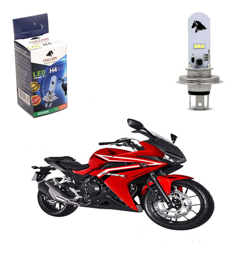 Lampada Led H4 Stallion Prime 8000k Honda Cbr 500r 2017