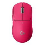 Mouse Gamer Recargable Logitech Proseriesx Superlight Rosa