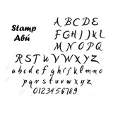 Set Stamp Sello Letras Set  Abecedario Abú Mono Números Alad