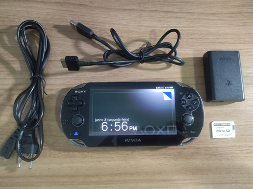 Sony Ps Vita Fat Tela Oled Completo Com Jogos