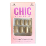 Manicure Taupe.uñas Postizas,press On Chic Your Nails