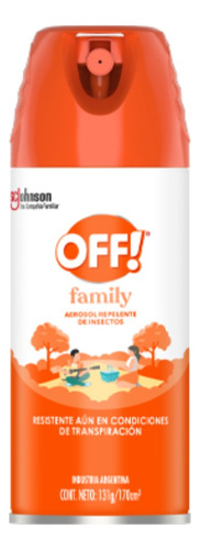 Off! Family Repelente Para Insectos Mosquitos Aerosol 170cc