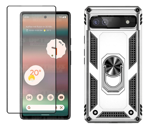 Kit Cristal+ Case Resistente Para Smartphone Google Pixel 6a