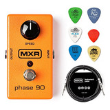 Paquete De Pedales De Efectos Mxr M101 Phase 90 Con Mxr Inst