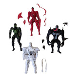 Muñecos Articulados Venom Carnage Agente Anti Venom Set X4