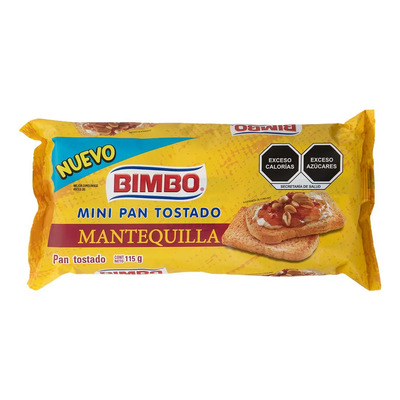 Pan Bimbo Mini Tostado 115g | MercadoLibre