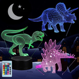 Vsaten Luz Nocturna De Dinosaurio 3d Para Niños Lámpara De
