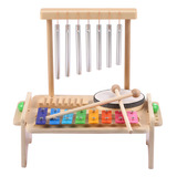 Set De Instrumentos Musicales 4-en-1 Para Niños: Tambor, Xil