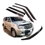 Deflector Toyota Hilux 2012 2015 Completo X5 Oriyinall Ventanilla Capot