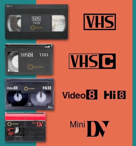 Pasar Minidv - Dvcam - Hi8 - Video8 - 8mm - Digital8 - Vhs