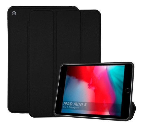 Capa Case iPad Mini 5 2019 Capinha Smart  5ª Geração Couro