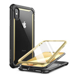 Funda Para iPhone XS Max, Negro/dorado/resistente