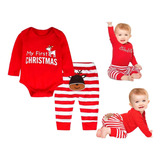 Conjunto Ropa De Navidad Bebé Niño Niña 100% Algodón