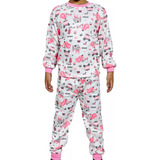 Pijama De Niñas Con Polar 2 Piezas Pantalón Y Poleros