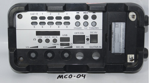 Painel Frontal Caixa De Som Mondial Mco-04