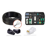 Cable Utp Cat6 Kit Utp Conectores Y Capuchas 